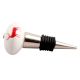 Red Standing Rein Deer Pattern Ceramic Wine Stopper